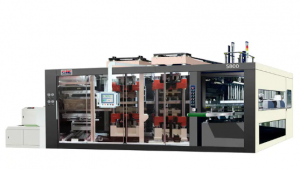 科蜀CIE-S800全自動正負(fù)壓三工位真空吸塑熱成型機(jī)（一鍵式控制系統(tǒng)）