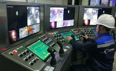 朗信能源  電石出爐作業機器人