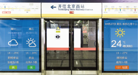 天樂(lè)泰力 站臺(tái)門視頻信息發(fā)布系統(tǒng)