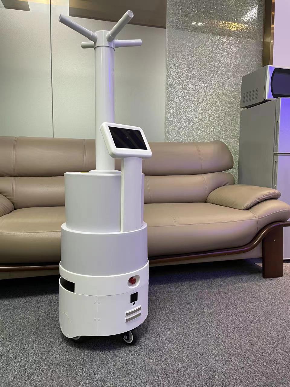 自主導航自動避障防疫消殺機器人智能消毒機器人噴霧式大霧量消毒